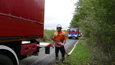 Kreisbereitschaft übt Waldbrandeinsatz im Landkreis Uelzen