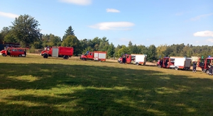 Kreisfeuerwehrbereitschaft übt Waldbrandszenario