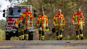Vegetationsbrandausbildung im Bilmer Strauch
