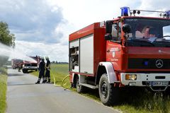 3. Zug übt Waldbrandszenario